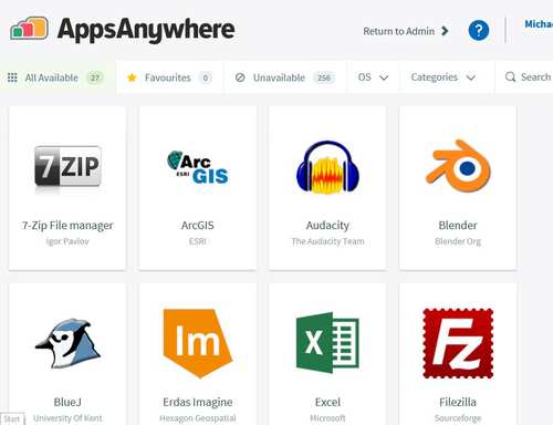 AppsAnywhere Portal