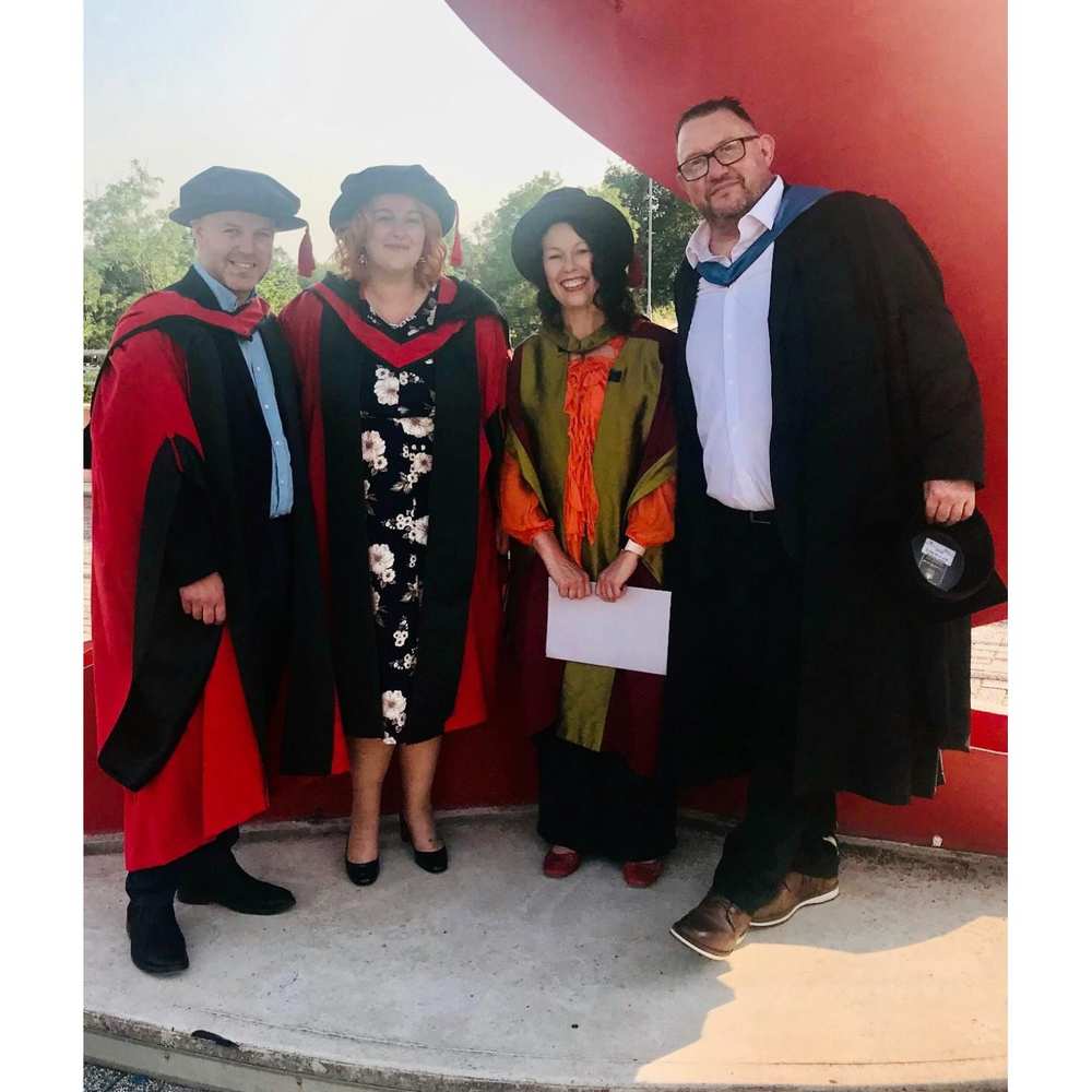 Dr Grace Boughton and her doctoral supervisors, Graduation July 2022