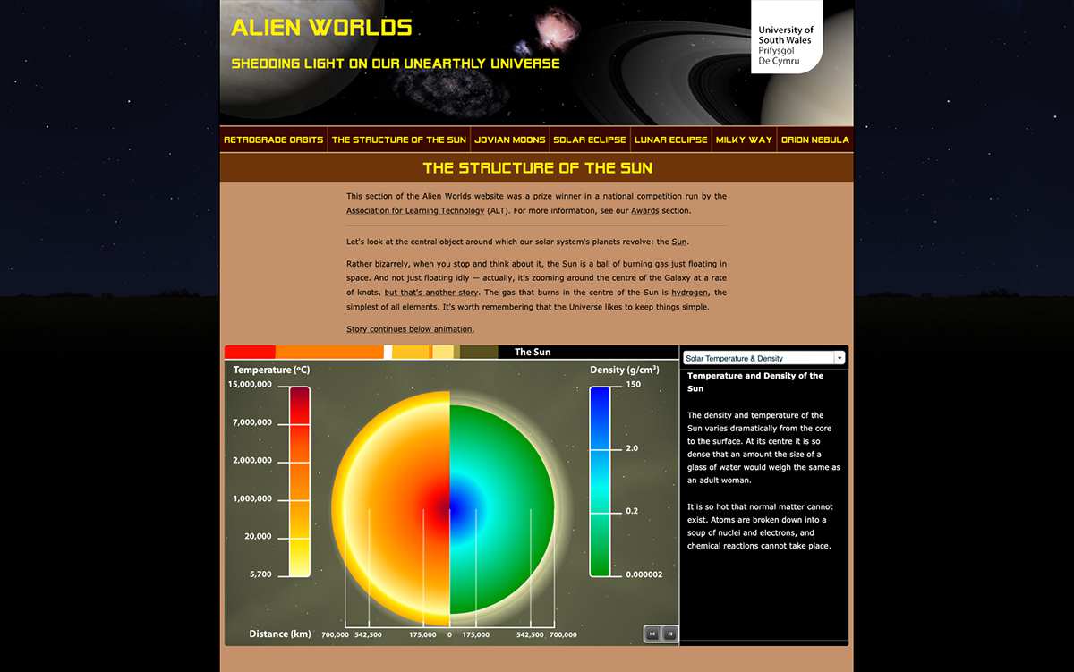 Alien Worlds website screenshot